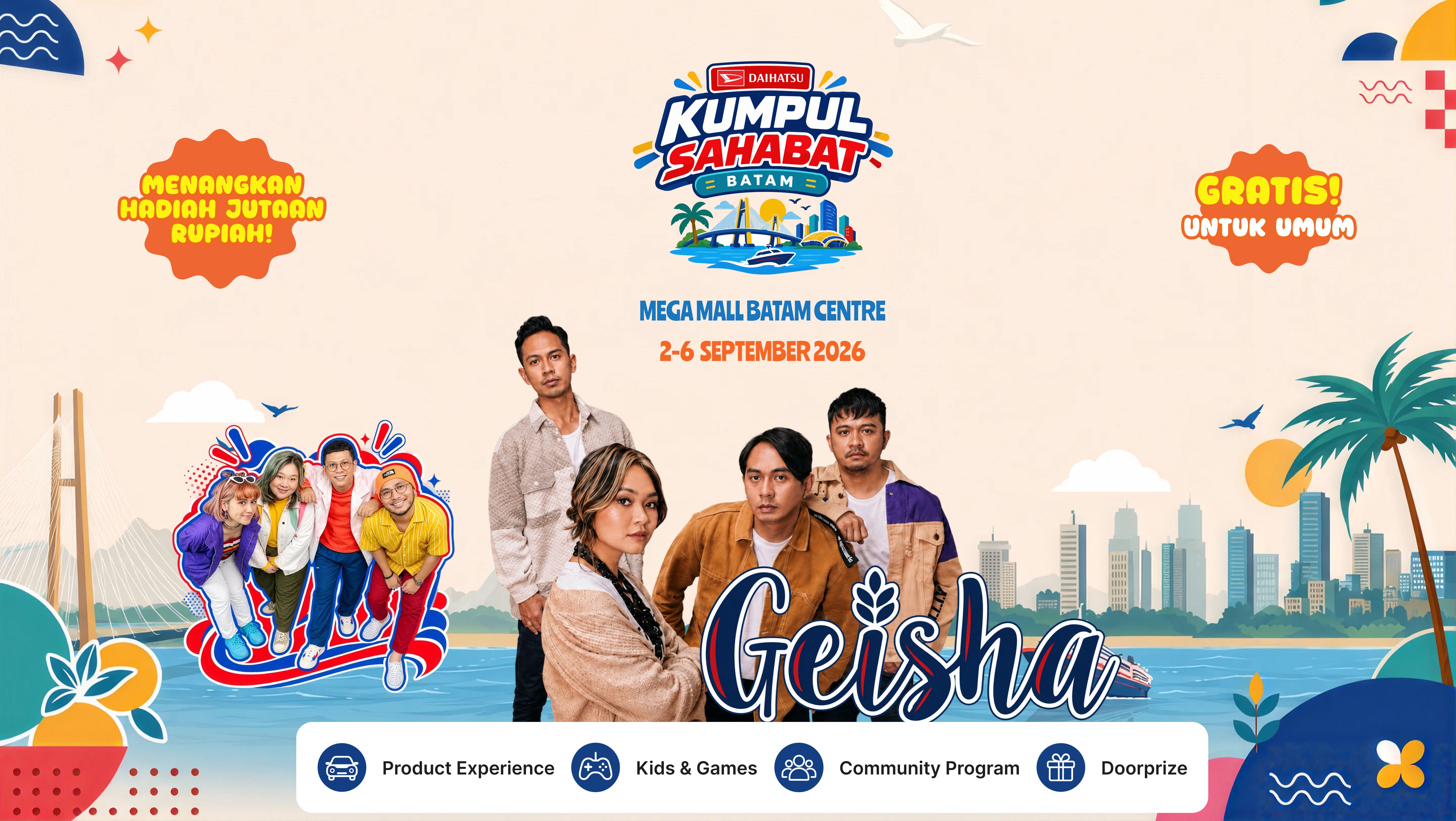 Daihatsu Kumpul Sahabat Batam - Mega Mall Batam Centre, 2-6 September 2026